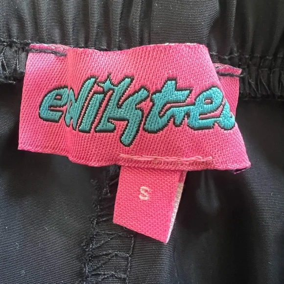 Edikted Navy Track Pants with White Stripes - Picture 4 of 4